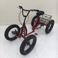 4OEM Quadricycle Électrique Tout-Terrain à Pédales Pneus Larges Motoneige Électrique Vélo Électrique à 4 Roues