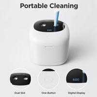 Nettoyeur ultrasonique portable 45 kHz pour aligneurs dentaires et prothèses, 200 ml, alimenté par USB, pour usage domestique, directement de l'usine