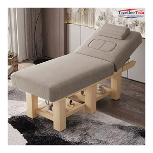 Lit de beauté moderne de luxe pour salon de beauté, avec cadre en bois massif, pour hôtel, salon de coiffure et usage domestique - Lit de spa commercial durable - Product Image 6