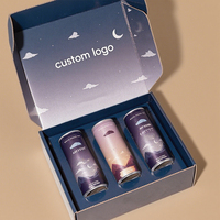 Caja de avión de 3 botellas Beige, logotipo de estampado dorado, correo corrugado para jugo y vino, embalaje de regalo, cajas de papel corrugado reciclado
