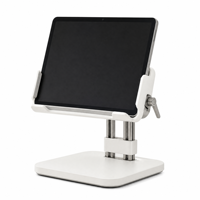 Ayarlanabilir ABS Masaüstü Tablet Standı, Çift Kılavuz Raylı Açık Tepsi Tutucu, Oyun İçin OEM/ODM Özel Renkli Logo Markaları Distribütörleri