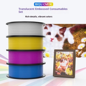 BIQU PLA CMYK Consumibles para Impresión 3D, Set Multicolor Translúcido con Relieve, Alta Compatibilidad, Imagen Física - Product Image 1