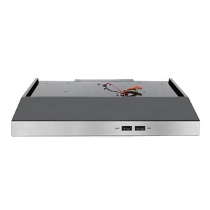 Hotte de cuisinière noire 22 "avec façade en acier inoxydable 12V RV - Product Image 2