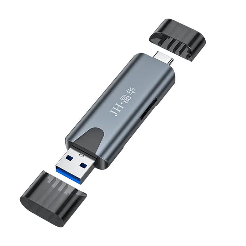 USB 3.0 Typ-C SD TF Micro OTG Adapter Speicher kartenleser USB Typ-C/OTG Gehäuse aus Aluminium legierung Kartenleser/-schreiber