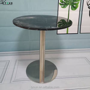 Tavolino rotondo personalizzabile <span class=keywords><strong>allungabile</strong></span> in <span class=keywords><strong>marmo</strong></span> artificiale con Design semplice per sale riunioni di discussione - Product Image 2