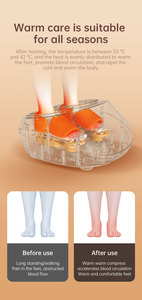 เครื่องนวดเท้าไฟฟ้าไร้สายแบบสั่น2024เครื่องนวดเท้าแบบลมพร้อมความร้อน - Product Image 6