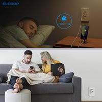 Dispositifs de câblage ELEGRP, prise USB C à charge rapide, prise murale électrique pour PC, prise murale de type C, prise murale