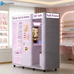 ตู้จำหน่ายสินค้าอัตโนมัติขายดีสำหรับเล็บปลอม ขนตาปลอม เครื่องสำอาง พร้อมเครื่องอ่านบัตรสำหรับห้างสรรพสินค้าและร้านทำเล็บ - Product Image 1