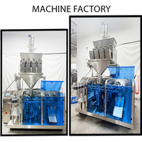 Machine d'emballage automatique de café en doypack avec peseuse multi-têtes pour sachets préformés à fermeture éclair