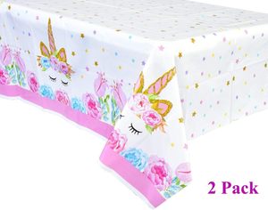 Set di Articoli per Feste a Tema Unicorno Arcobaleno, Set di Stoviglie Usa e Getta Inclusi Striscione Unicorno, Piatti, Bicchieri, Tovaglioli, Cannucce e Tovaglie - Product Image 5