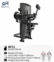 Machine à biceps et triceps à charge par poulie, équipement d'entraînement de force de qualité commerciale pour les bras, idéal pour la salle de sport et l'entraînement à domicile - Vente en gros usine
