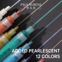 Ensemble de stylos marqueurs acryliques de 92 couleurs avec des couleurs riches et un stylo marqueur d'art à débit d'eau lisse adapté aux fournitures d'art