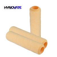 Vente chaude Rouleau à peinture durable de haute qualité Rouleau industriel jaune personnalisé Cadre de poignée en plastique