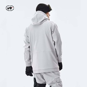 מעיל סנובורד סופטשל לגברים, מעיל סקי עמיד למים בצבע חאקי, פולובר גדול במיוחד, ביגוד ספורט חורף, יצרן OEM - Product Image 6