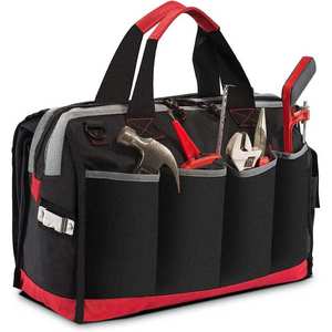 Sac à outils portable avec bandoulière réglable OEM ODM, sac de rangement pour outils, sac de transport pour outils de 16 pouces, grand sac à outils pour hommes - Product Image 1