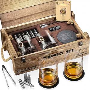 Juego de vasos de whisky personalizados, caja de regalo, vaso de whisky, juego de regalo de cristal de whisky - Product Image 2