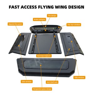 Couverture de benne rigide rétractable F150 pour <span class=keywords><strong>Ford</strong></span> <span class=keywords><strong>Raptor</strong></span>, auvent en aluminium pour pick-up, modèles de camping-car <span class=keywords><strong>Ranger</strong></span> Tundra - Product Image 2