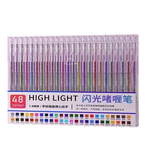 مجموعة أقلام جل لامعة بلاستيكية ملونة للرسم وتدوين الملاحظات مصممة خصيصًا للطلاب - Product Image 1