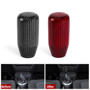 Carbon Fiber <b>Shift</b> <b>Knob</b> Universal Manual Transmission Gear Lever Ergonomic Design For Car Interior Modification - Product Image 1