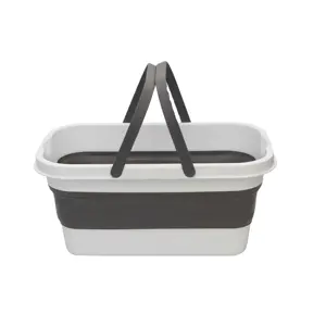 Conjunto multifuncional dobrável portátil para cesta de piquenique ao ar livre com tampa e bandeja conjunto de mesa