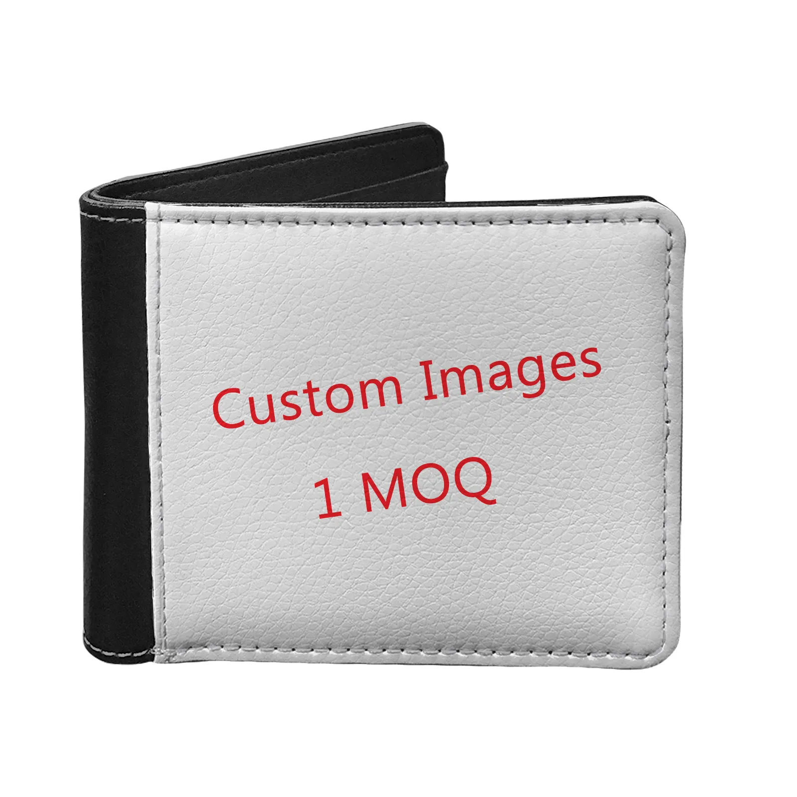 Luxury Men Wallet Custom Print Custom Logo Male Wallets Short Coin Bank Card Money Clip Wallet Pu Leather 1MOQ Dropshipping