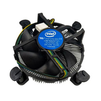 Refroidisseur de processeur Intel Original 10e et 11e génération avec dissipateur thermique en cuivre et ventilateur de refroidissement en aluminium pour LGA 1150 1151 1155 1156 1200 1700
