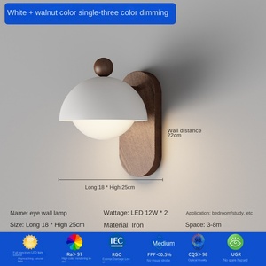 Applique murale américaine nordique en pierre de travertin jaune LED pour la maison Hôtel Restaurant Décor pour chambre à coucher Salon Chevet - Product Image 6