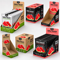 Présentoir de comptoir en carton personnalisé à déchirure rapide, prêt à l'emploi en papier pour la vente au détail, pour pots d'assaisonnements, fromages, bonbons