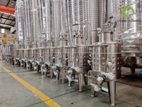 Fermenteur à vin en acier inoxydable de 300 L, réservoir de fermentation de vin de qualité alimentaire pour la fabrication de vin maison et à petite échelle