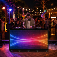 Afficheur LED numérique portable et mobile avec roulettes, affichage LED haute définition pour les spectacles sur scène