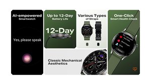 นาฬิกาอัจฉริยะ Infinix ขนาด 41-43 มม. หน้าจอ AMOLED ระบบสัมผัส GPS ติดตามการออกกำลังกาย สำหรับทุกเพศ ตัวเรือนสแตนเลส สายซิลิโคน - Product Image 2