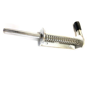 Pasador de resorte industrial de acero cincado para puerta de remolque, perno de barril con resorte - Product Image 2