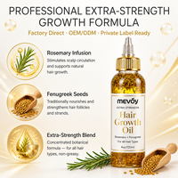 Fournisseur de Marque Blanche Huile Essentielle Naturelle Biologique à Base de Plantes (Jojoba, Ricin, Romarin) pour la Croissance Capillaire