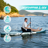 FUNWATER Dropshipping OEM sup Sub Board Sports nautiques gonflable Stand up Paddleboard planche de surf pour lacs rivières