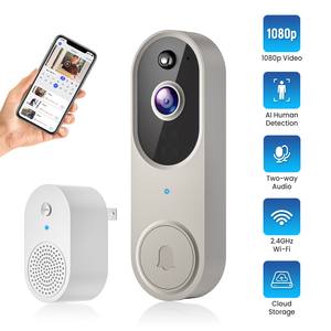 Sistema de Seguridad Inteligente para el Hogar, Timbre Inalámbrico con Visión Nocturna a Prueba de Agua 1080P, Videoportero y Audio Inteligente - Product Image 5