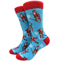 Chaussettes en coton de Noël à motifs de dessins animés variés, chaussettes unisexes pour couples, pour hommes et femmes