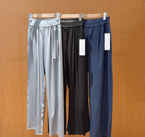 Z48 respirant mince glace soie séchage rapide jambe droite <span class=keywords><strong>pantalon</strong></span> avec jambes larges, été femmes Fitness Yoga sport pantalons <span class=keywords><strong>d</strong></span>écontractés - Product Image 2