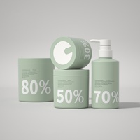 Envase de Crema de Plástico PET de Lujo de 300g 500g 1000g con Tapa para Crema Facial y Exfoliante Corporal