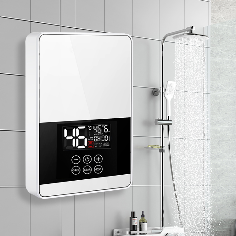 China Manufacturer Smart Water Heaters Custom Ce Stainless Steel Touch Button Wall Mounted Instant Electric Water Heaters