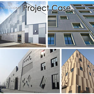 GAJ Arsitektur Modern Pelapis Dinding Tahan Api Tahan Air dengan Sistem Rain Screen dari Papan Semen Serat Berwarna untuk Eksterior - Product Image 5