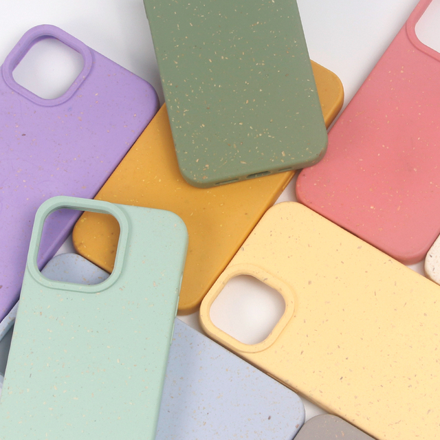 100% Biodegradable Shockproof Custom OEM Phone Case for 14 Pro Max De Lujo Bulk