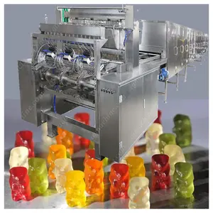 Vitamin Gummy Machine Simple Maintenance Discount Worm Toy Elastic Jelly Candy Production Line Bear Vitamin Gummy Candy Manufacturing Machine