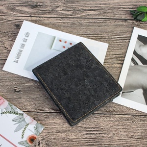 Personalized Vegan <b>Wallet</b> Cork Leather Purse Natural Portugal <b>Wallets</b> Vegan Cork Leather Card Holder <b>Wallet</b> for Men - Product Image 1