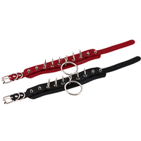 Collier en cuir PU style punk sexy, attaches BDSM, entraînement SM, collier de flirt, jouets sexuels pour femmes et gays