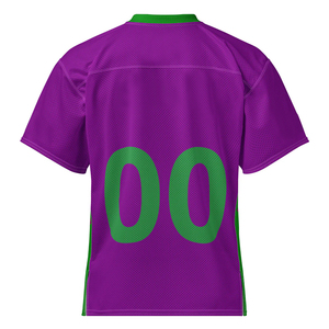 Maillot de football à col en V 100 % polyester, imprimé par sublimation, respirant, écologique, avec logo et numéro personnalisés - Product Image 3