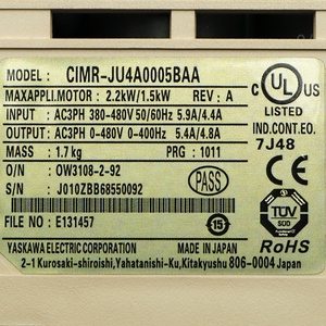 Nuevo Variador de Frecuencia Original CIMR-JU4A0005BAA con Garantía de Un Año - Product Image 6