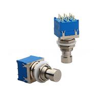 Interruttore a Pedale PBS-24-302 3PDT ON-ON con Blocco, 9 Pin, Terminali PBC, Interruttore per Chitarra, Elettronico in Plastica 4A 250V AC per Elettrodomestici