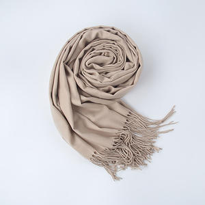 カシミヤスカーフレディースクラシックスタイルショールパシュミナスカーフ冬用ヒジャーブカスタムロゴ - Product Image 3