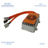 Chargeur de batterie embarqué étanche 1500W pour trottinette électrique, chargeur de batterie lithium 72V 20A