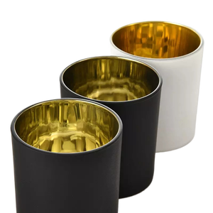 Porte-bougie personnalisable avec logo, <span class=keywords><strong>de</strong></span> haute qualité, <span class=keywords><strong>en</strong></span> verre plaqué or, blanc mat, écologique, durable, pour Noël et la maison - Product Image 4